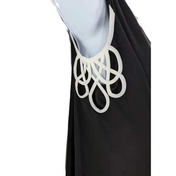 Vince Camuto Black Top with Strappy Flare Sleeves - Picture 7 of 13